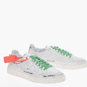 OFF-WHITE
USED EFFECT LEATHER 2.0 LOW SNEAKERS vintage effect